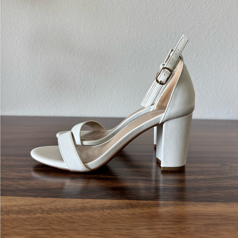 Dream Pairs White Block Heels Classic Pumps